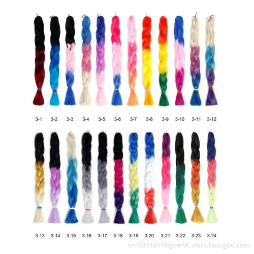 120 Colors In Stock Expression Braid Hair Synthetic Yaki Braiding Hair